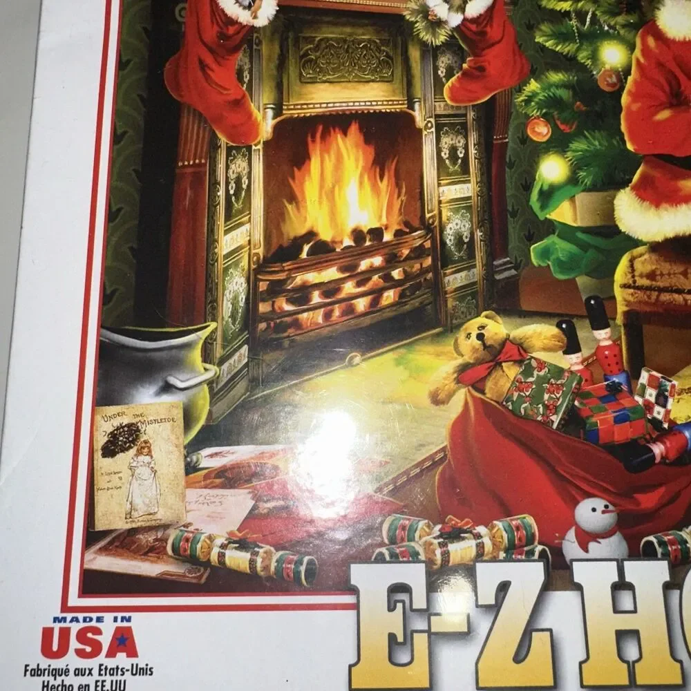 Santa's List White Mountain Puzzles 300 Piece Jigsaw Puzzle Complete 18x24